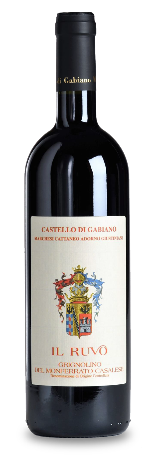 Bottle of Il Ruvo wine, Grignolino del monferrato casalese