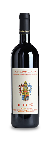 Bottle of Il Ruvo wine, Grignolino del monferrato casalese